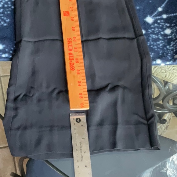 CULTURE Black Silk Pantsuit in Size L (Jacket/Top) & 6 (Pants), Preowned - Picture 15 of 16